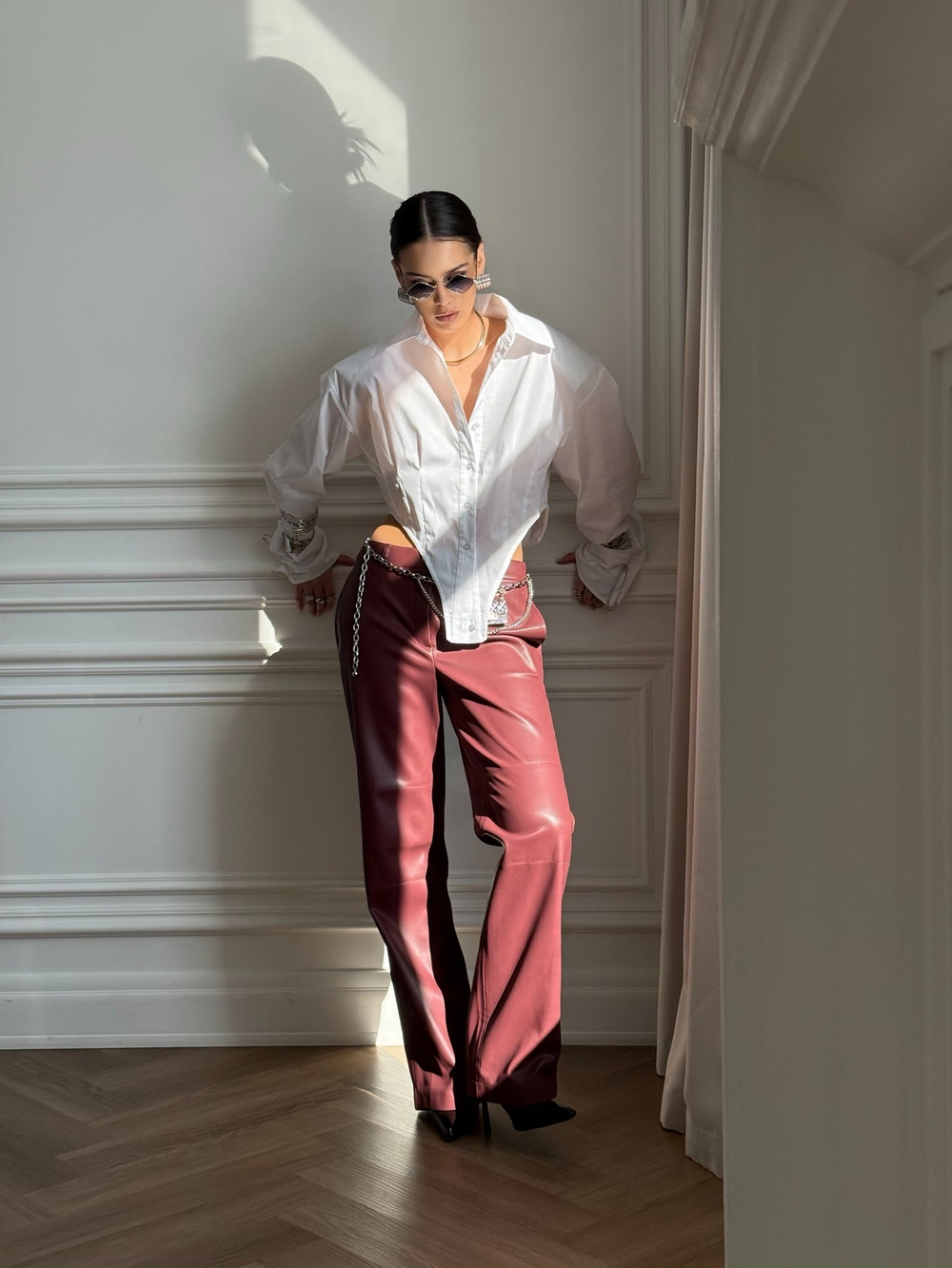 Колье шипы silver