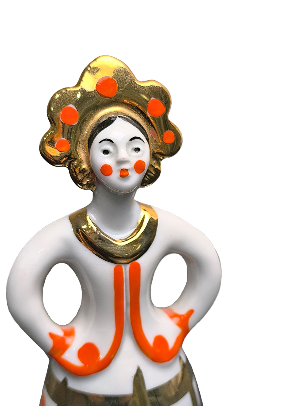 Фарфоровая статуэтка "Матрешка-невеста" Дулево