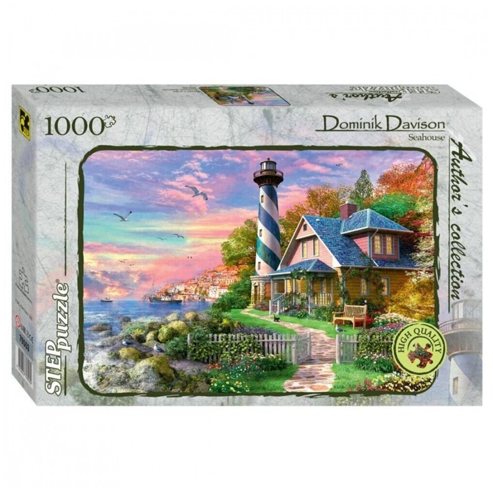 Пазл Step Puzzle , 1000 деталей, "Домик у моря" (Авторская коллекция), арт.79553, от 12 лет