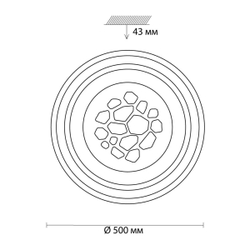 Накладной светильник Sonex 3024/99CL
