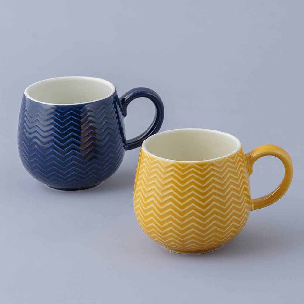 Чашка 350мл Mason Cash Embossed синяя