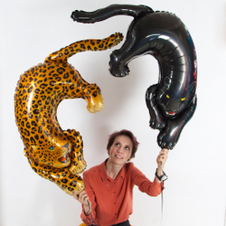 Шар (42""/107 см) Фигура, Дикий леопард, 1 шт. В050