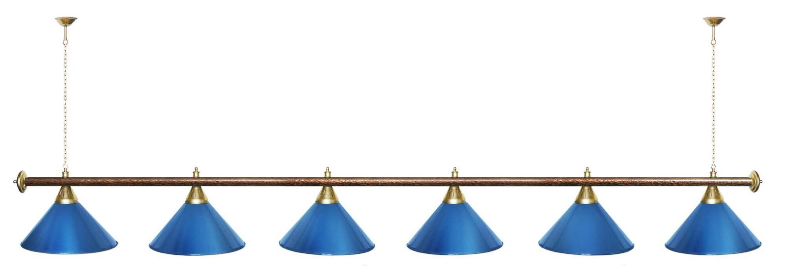 Лампа STARTBILLIARDS 6 пл. (плафоны золотые,штанга золотая,фурнитура золото) фото №60