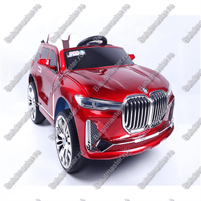 Детский электромобиль "BMW/БМВ" красный,двухместный стандартная комплектация