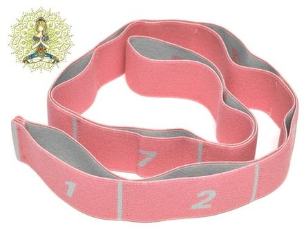 Эспандер-лента эластичная с петлями WX-F9  (розовый)