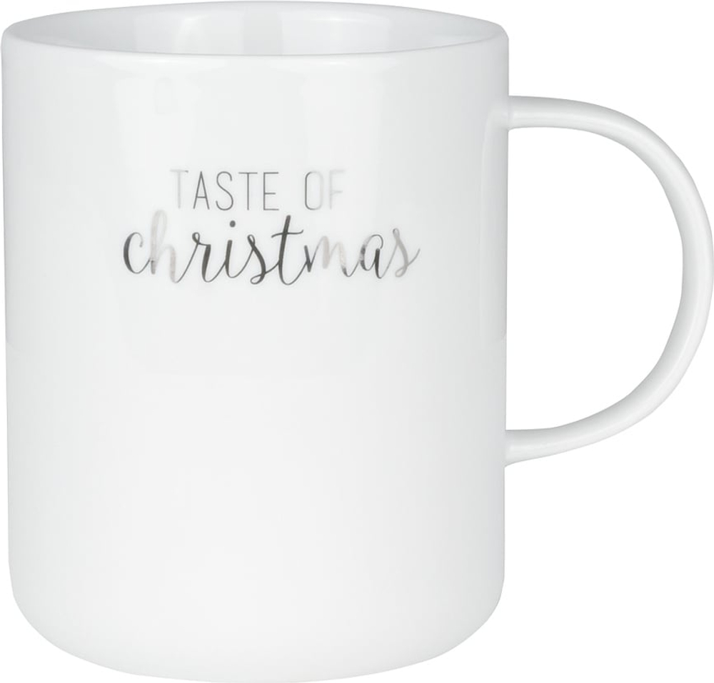 Кружка Raeder Christmas Taste, 8 см, фарфор, белая