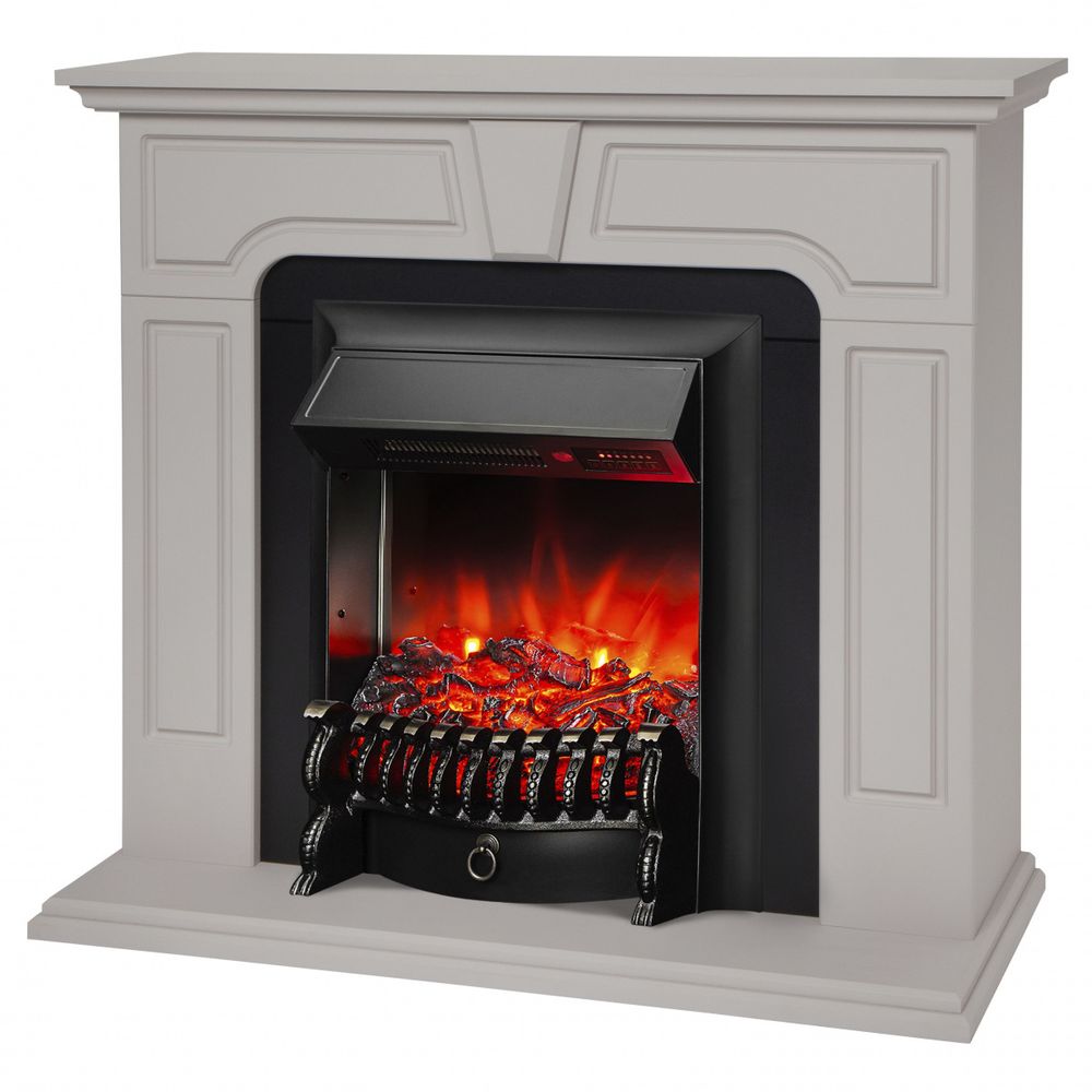 Электрокамин RealFlame Theodor Theodor BG латте с очагом Fobos Lux Black RC