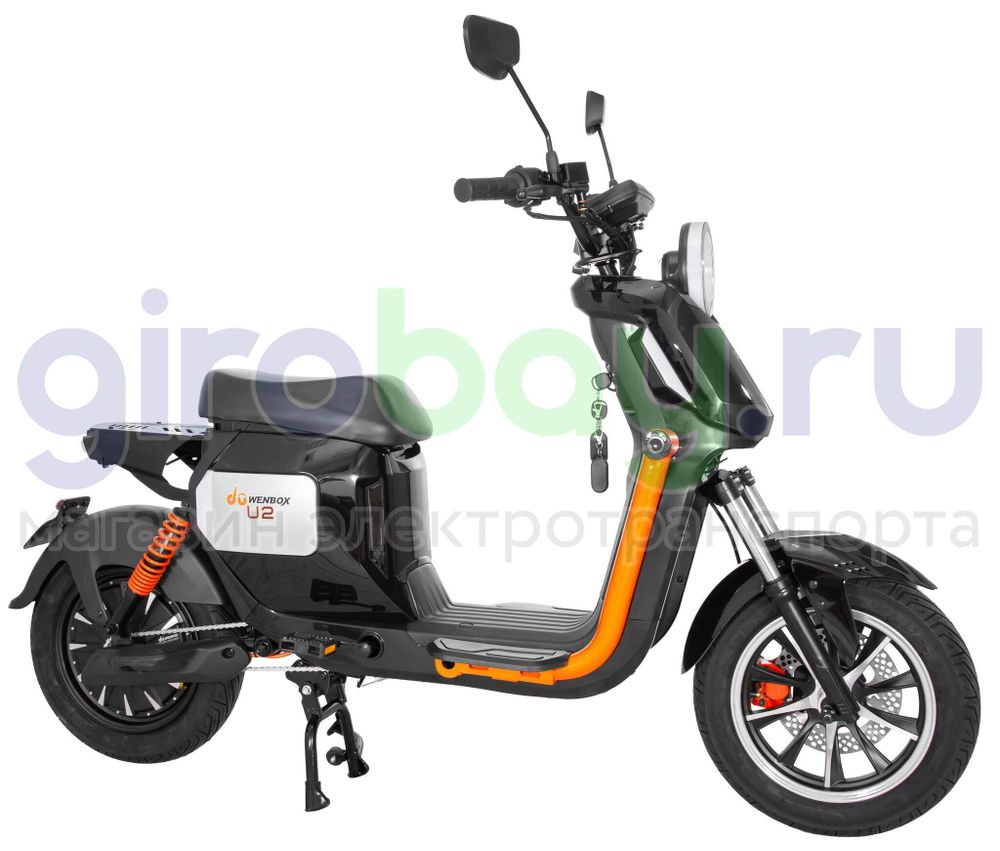 Электроскутер WENBOX U2 1500W (60V/45Ah) - Чёрный фото №4