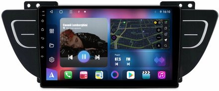 Магнитола для Geely Atlas 2018-2021 - FarCar 3016M монитор 9" QLED на Android 13, 8-ядер, CarPlay, 4G SIM-слот