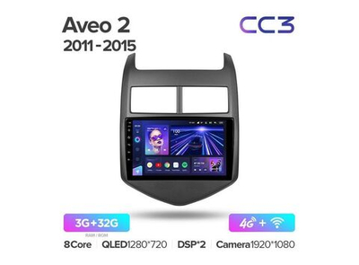 Магнитола Teyes CC3 3-32 Chevrolet Aveo 2 2011 — 2015 9.0"
