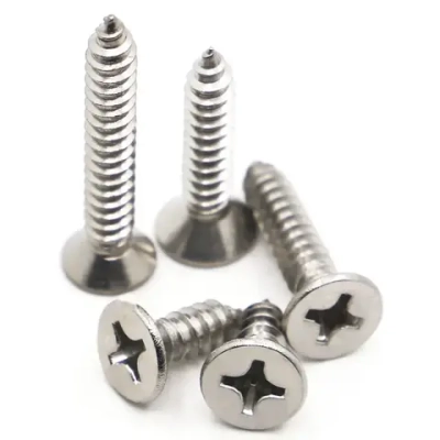 Саморез по металлу потай 3.9х9.5 Phillips нержавейка ДИН 7982/ГОСТ 10619, ZIP-пакет (10 шт.)