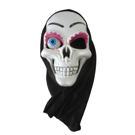 Карнавальная маска Череп Калавера (с глазом) 25*15,5*7 см.