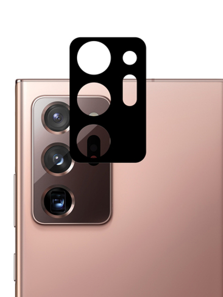 Стекло на камеру ROSCO для Samsung Galaxy Note20 Ultra оптом (арт. SS-N20U-3D-CAM-GLASS-BLACK)