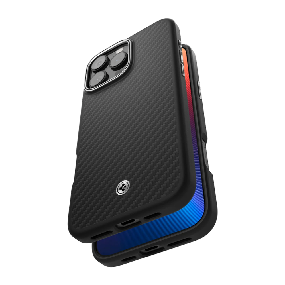 Арамидный чехол MagSafe Spigen Enzo Aramid (Mag Fit) для iPhone 16 Pro Max Гибридный чехол из арамидного волокна Aerocore с повышенным уровнем защиты при падении