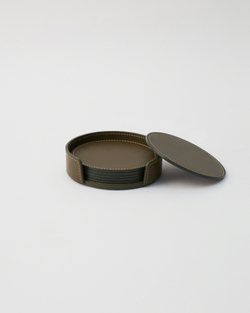 Набор круглых костеров для бокалов Olive | 6 шт