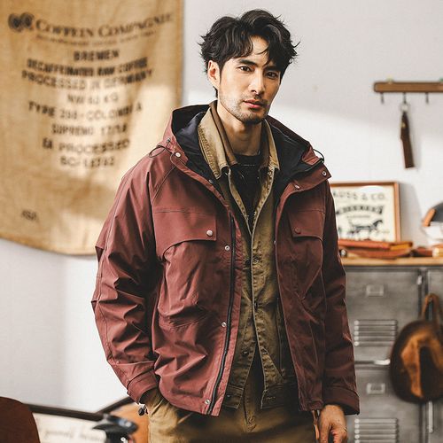 Мужская куртка в стиле американского ретро,сезон весна-осень, городская повседневная куртка для активного отдыха, свободный крой.