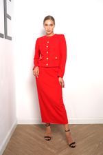 Юбка «Классика жанра» в красном джерси