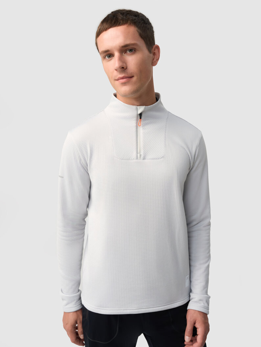 Зимняя беговая рубашка GRI Лонг 5.0 мужская светло-серая