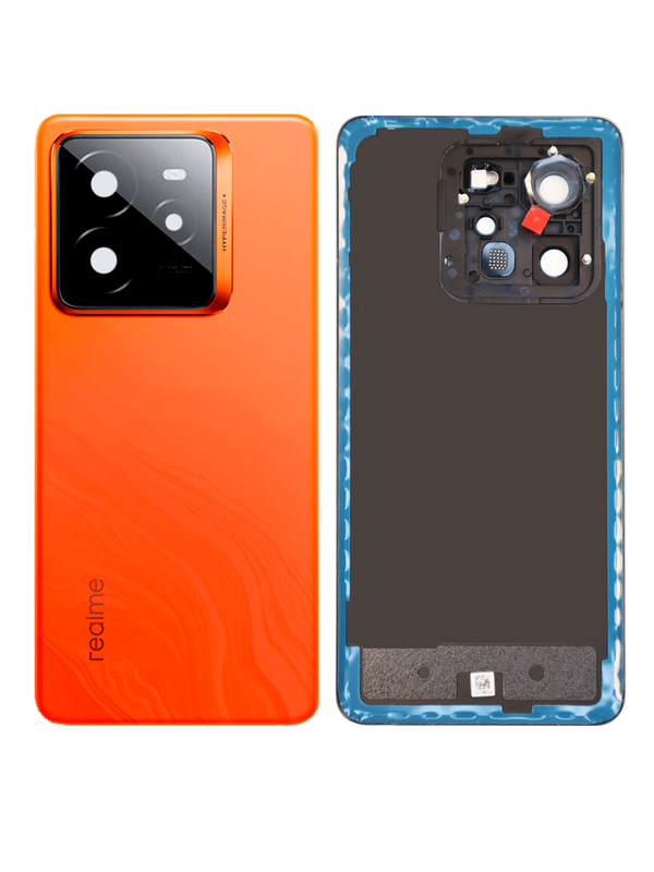 Задняя крышка для Realme GT 7 Pro оранжевая (Mars orange) со стеклом камеры