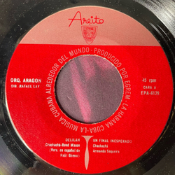 Винтажная виниловая пластинка 7 дюймов (маленькая пластинка) Orquesta Aragon La Aragon Delilah (Куба 1973)