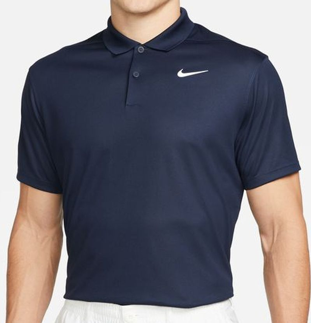 Мужское теннисное поло Nike Court Dri-Fit Pique Polo M - небесный