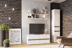 Тумба под ТВ ТБ-07 Мрия, Бетон пайн светлый, графит