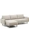Трехместный модульный диван Carlota с левым/правым шезлонгом, бежевый