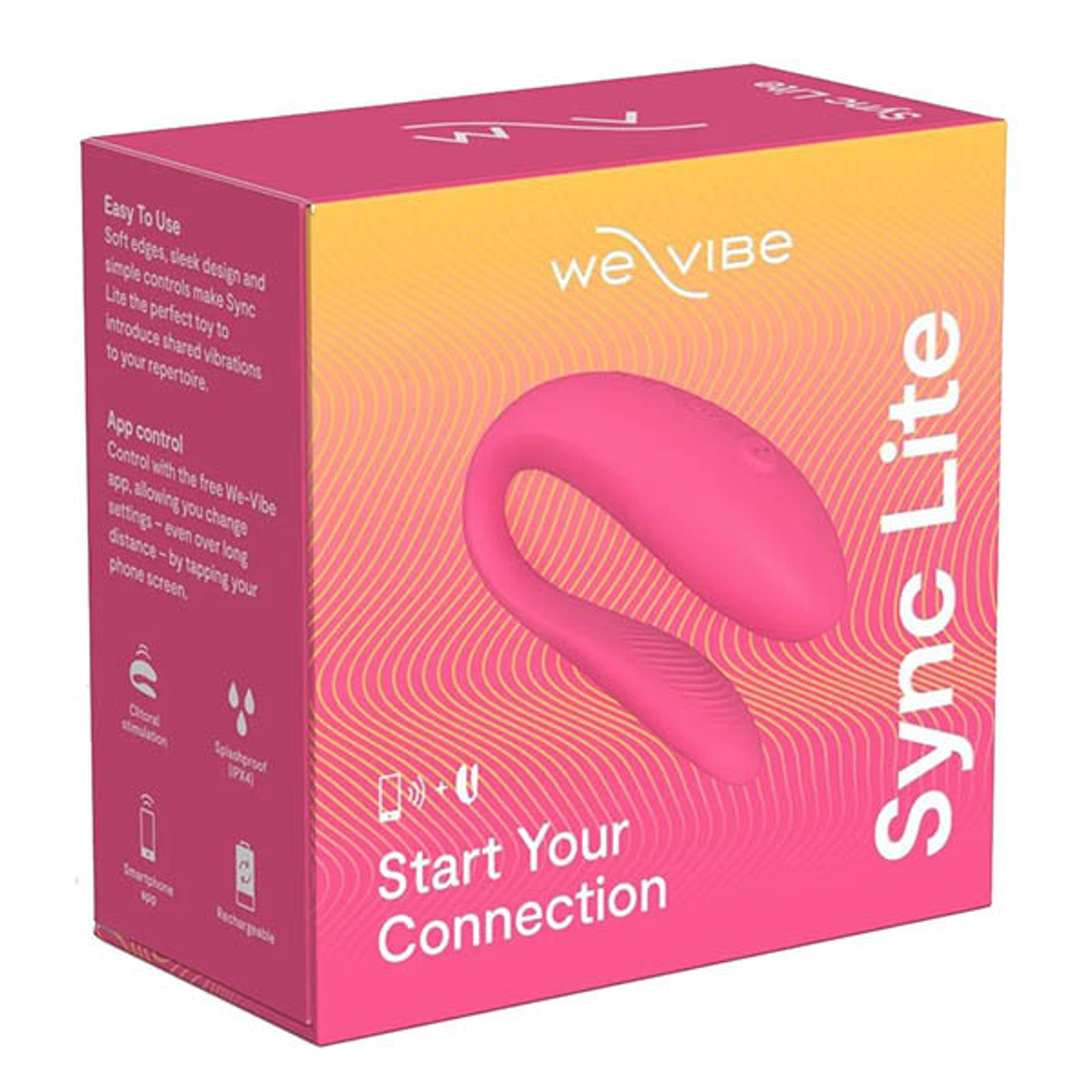 Розовый вибратор для пар 7,5см We-Vibe Sync Lite SNSY4SG3