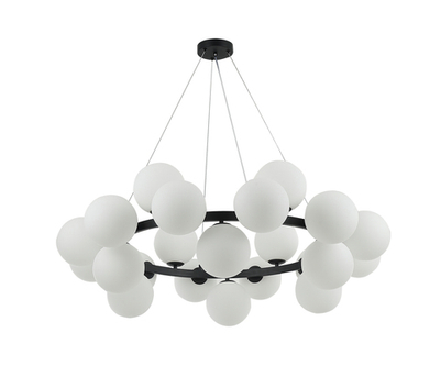 07508-24,19 Люстра Сида черный E14 24*10W