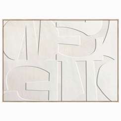 Постер Volumetric 100х140 см, 3D-фактура, бежевый