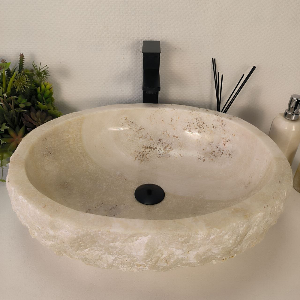 Раковина из оникса Erozy White EO-64272 54*42*16 0213