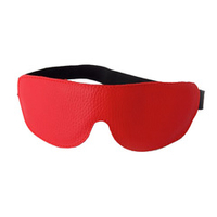 Красная широкая кожаная маска на глаза Sitabella BDSM Accessories 3081-2
