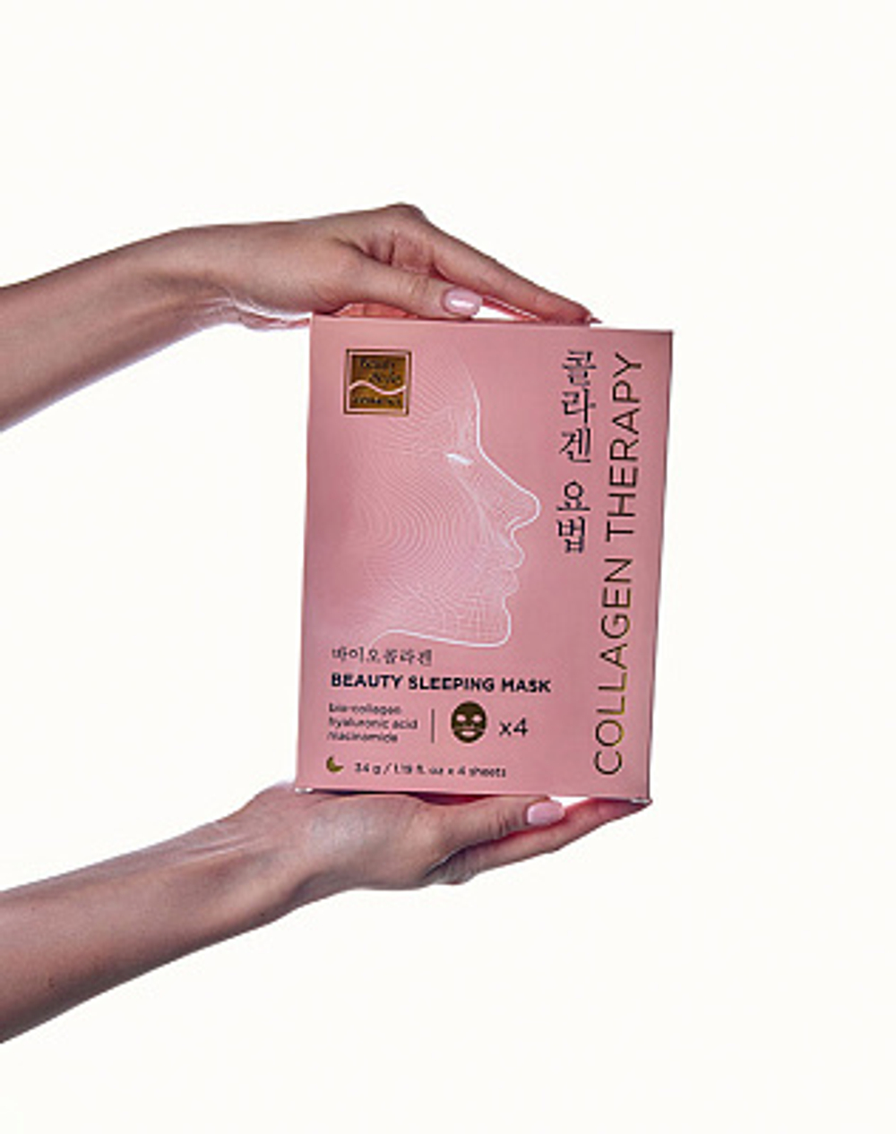 Ночная маска для лица с био-коллагеном BioCollagen Night Glow, Beauty Style, 4 шт.