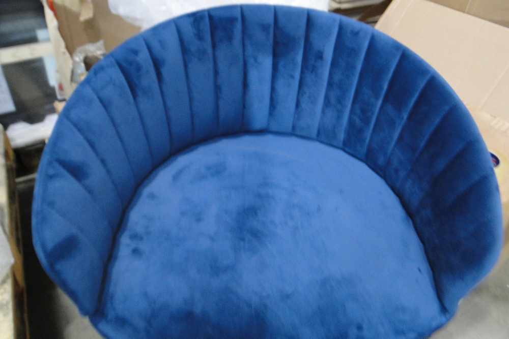 Стул Turin синий с золотыми ножками FR 0557Y