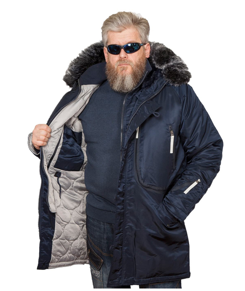 Куртка мужская зимняя Apolloget Expedition (т.синий - R.Blue/Gun Metal)