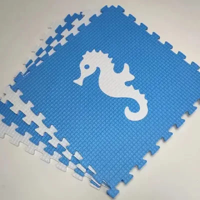 Мягкий пол "Жители моря" 500x500x10 мм 45 шор