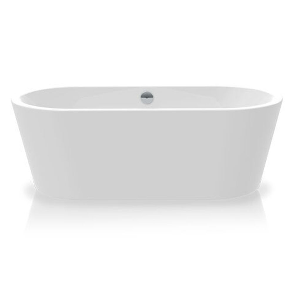 Ванна отдельностоящая COMFORT, 170х80, слив-перелив Click-Clack тип F, белая/белая, BT-COMF17080FF-BNBN