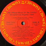 Сборник The Official Music Of The XXIIIrd Olympiad - Los Angeles 1984 (Япония 1984г.)