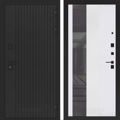 Бункер 06-32 белый рельеф софт с тонированным зеокалом