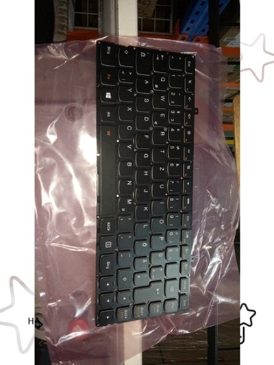 Клавиатура для Ноутбука Lenovo Yoga 3 Pro-1370 немецкая, черная (25212862)