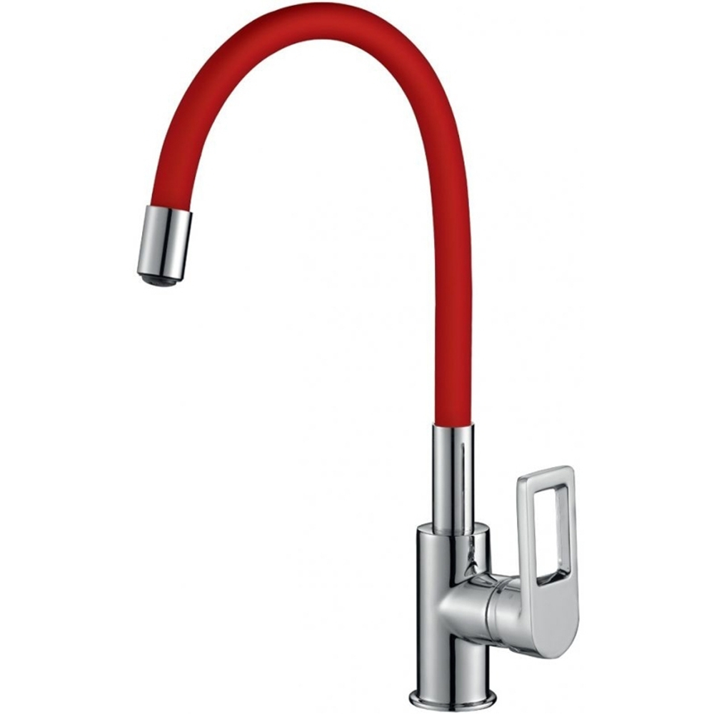 Смеситель Z35-35U-Red ROSSINKA одноручный (35мм)для кух.хром/красный
