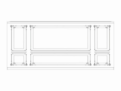 Стена RODECOR Растрелли Ф1 77402RC