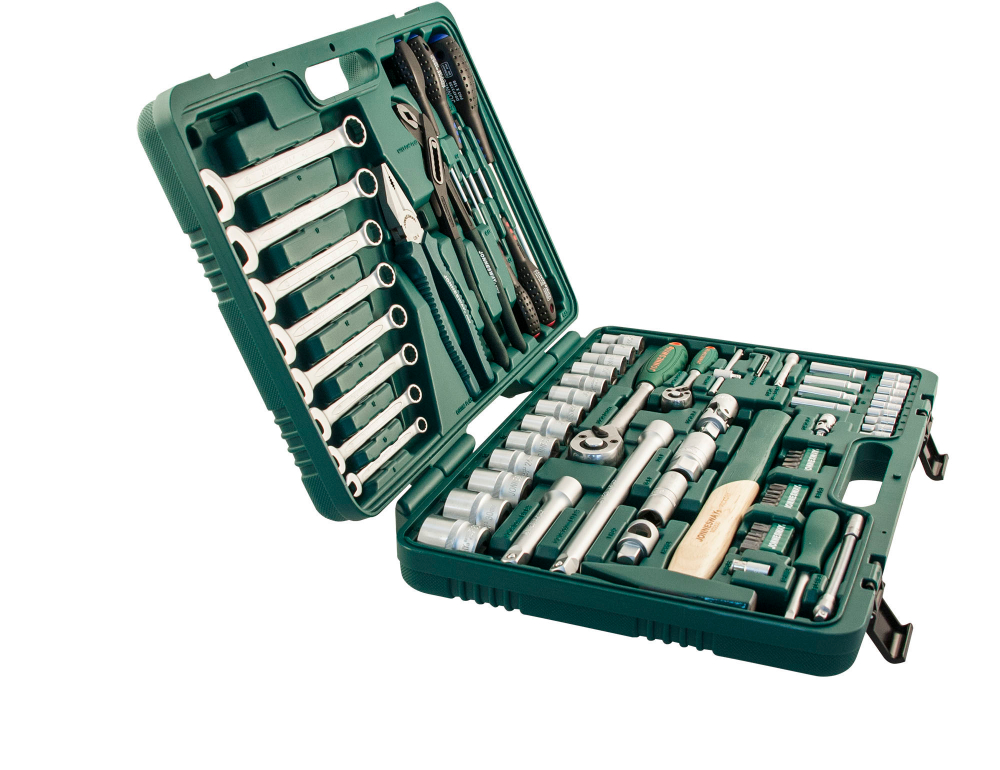 S04H52477S Набор инструмента универсальный 1/4", 1/2"DR, 77 предметов