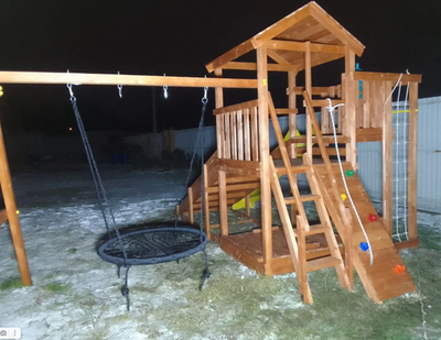 Игровая площадка Савушка Мастер 3 (4 сезона) - развитие, спорт и зимний скат