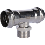 ROMMER Тройник с НР 42x1 1/4" из нержавеющей стали прессовой