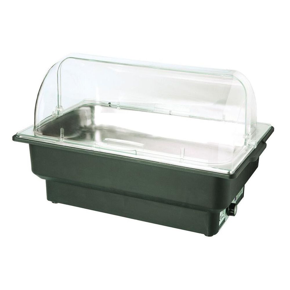 Мармит электрический 13,5 л 1/1*100 с откидной Roll-top крышкой поликарбонат   SUNNEX