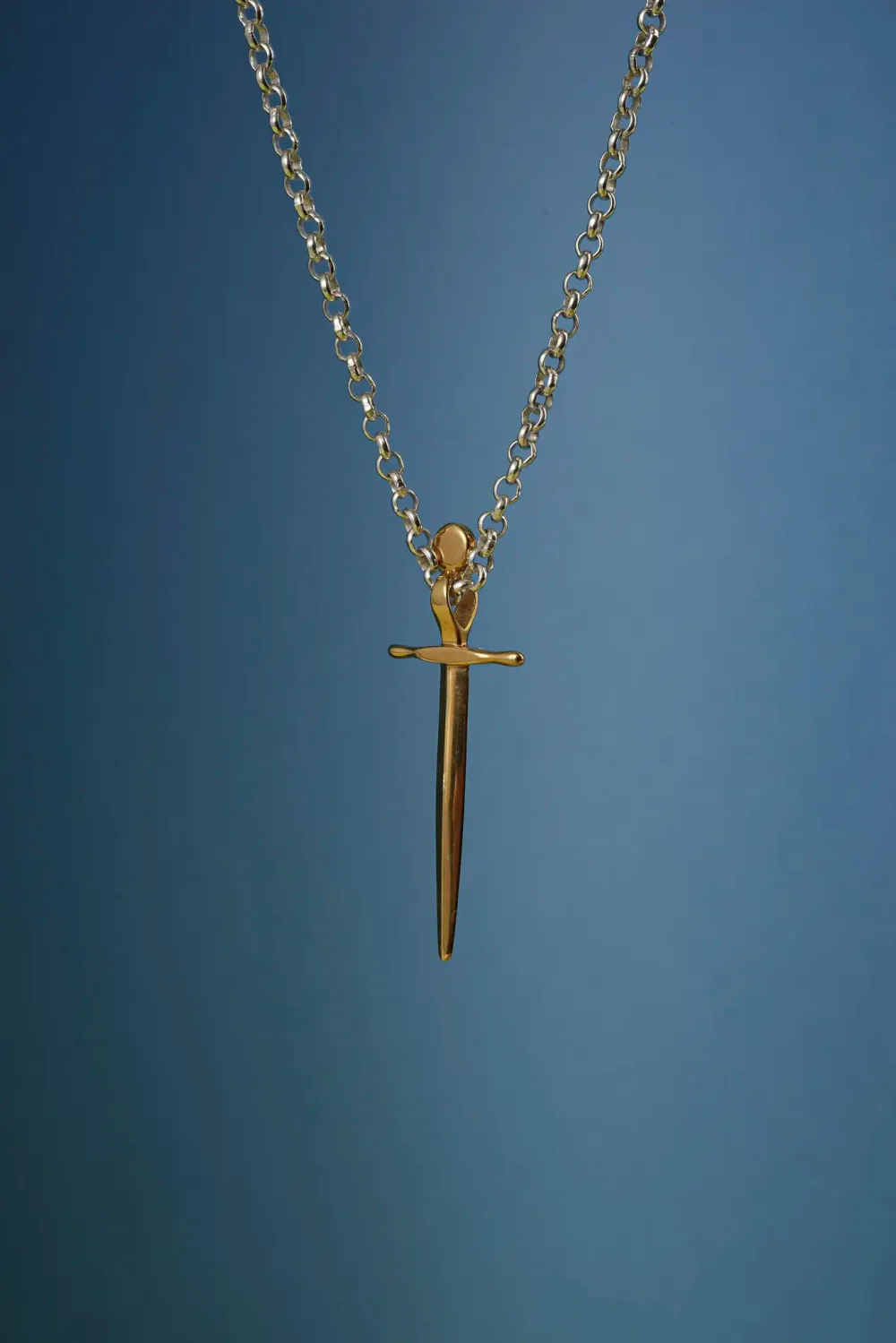Подвеска Меч,позолота