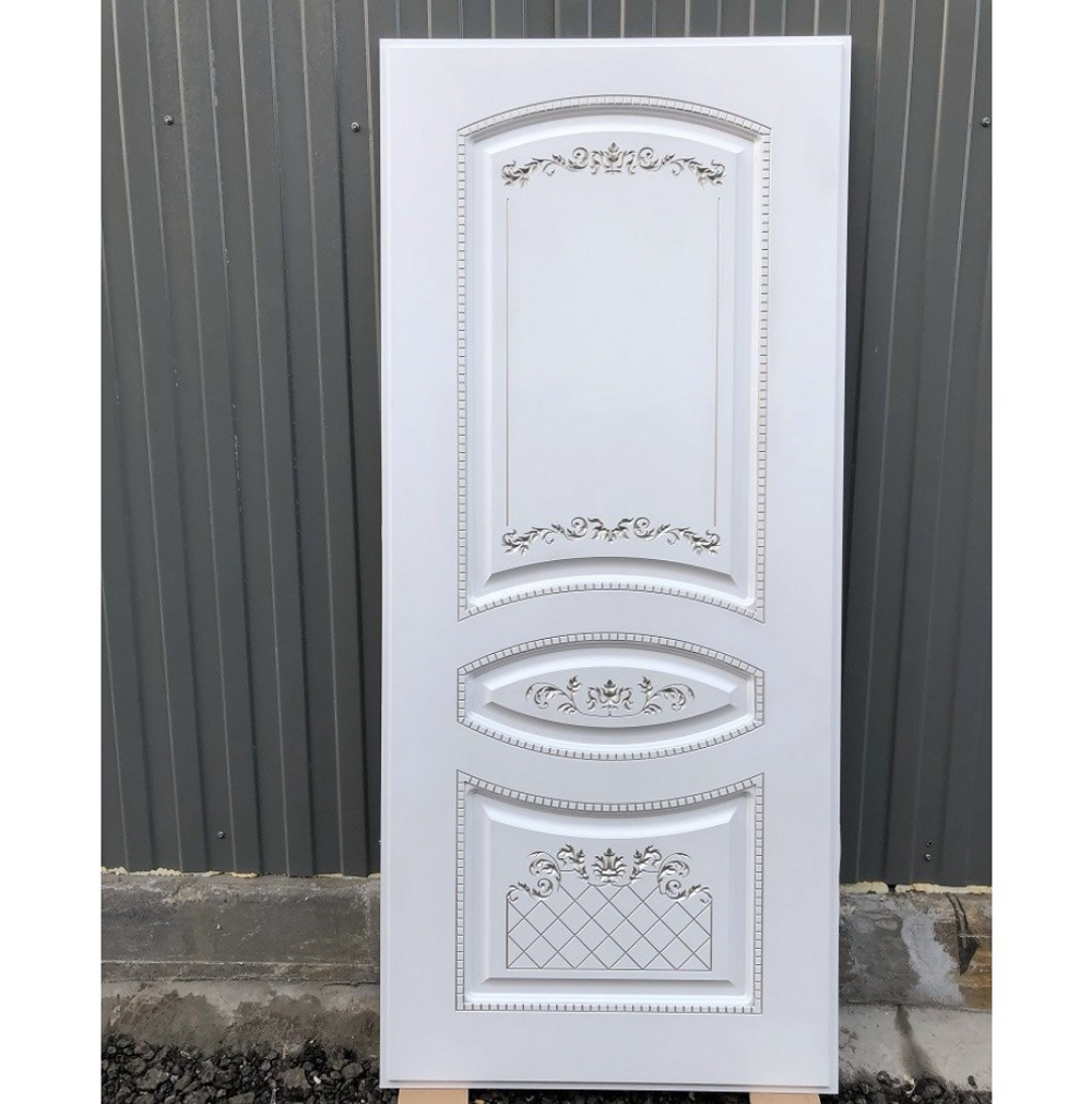 Входная металлическая дверь  RеX (РЕКС) Премиум ФЛ-185 Венге / ФЛ-317 Белый серебро патина 16 мм
