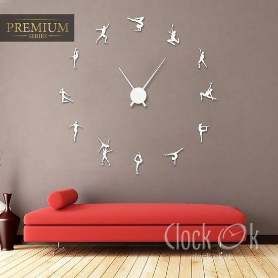 Настенные 3D часы Художественная гимнастика