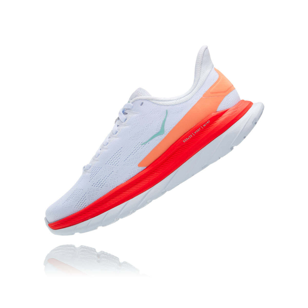 Кроссовки женские HOKA W MACH 4 White / Fiesta